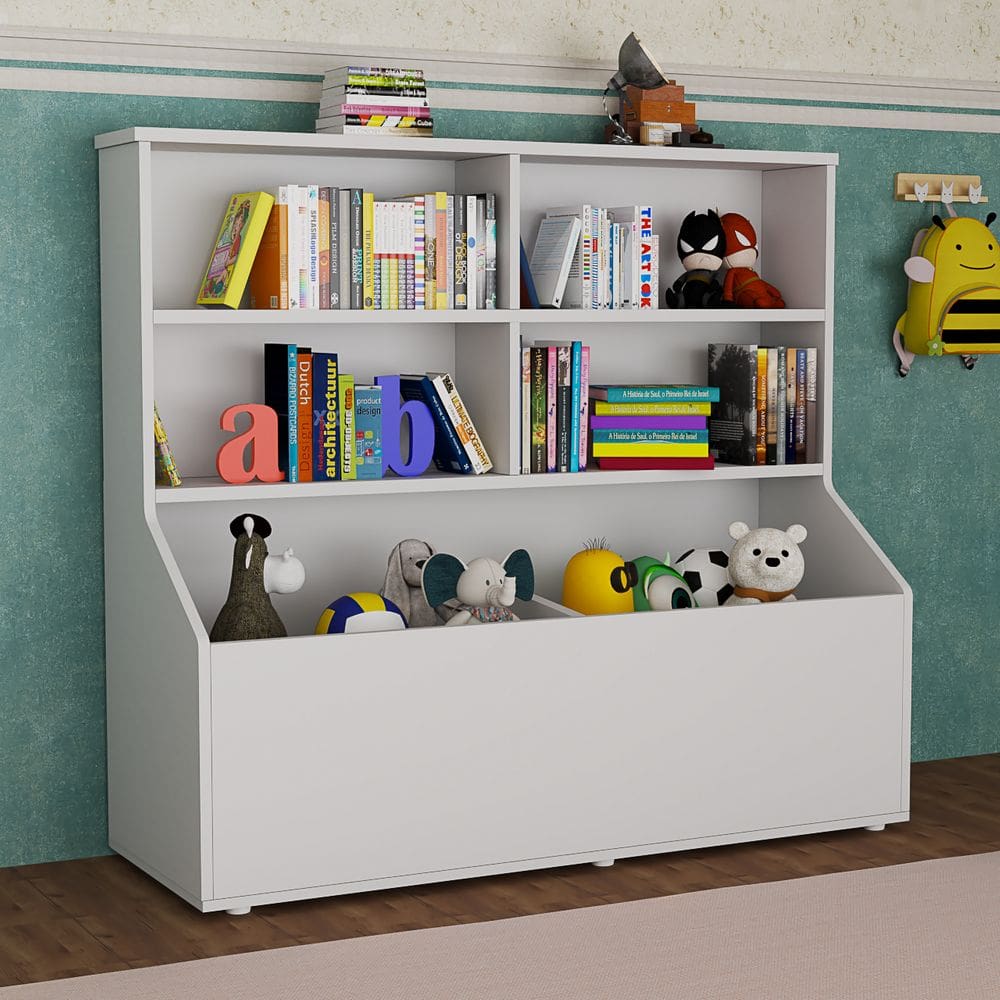Multiuso Estante Para Sala de Jogos Quarto de Bebes e Berçário Armário de Armazenamento Aberto