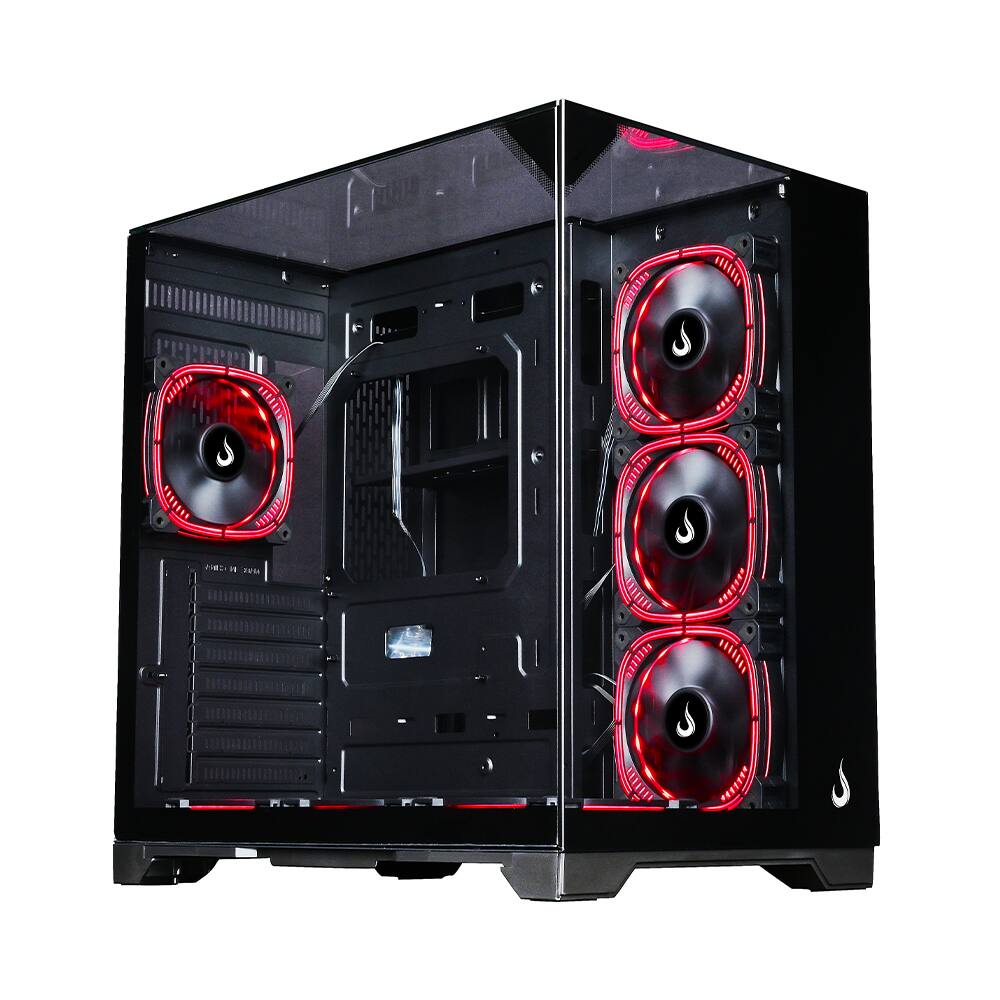 Gabinete Rise Mode Galaxy Full Glass Mid Tower ATX Vidro Temperado Preto