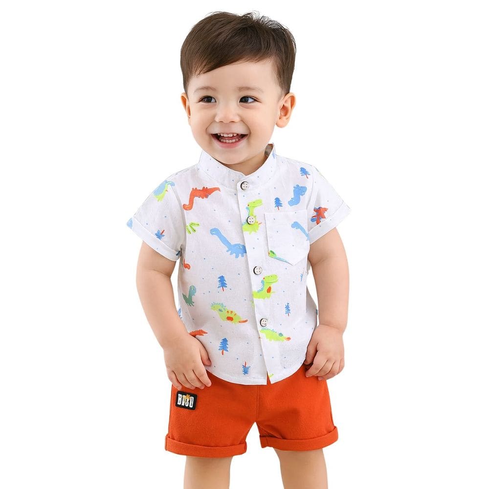 Conjunto Roupa Mauricinho Infantil Temático Menino Creme