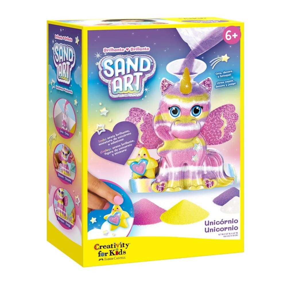 Arte com areia Unicórnio Creativity for Kids - Faber-Castell