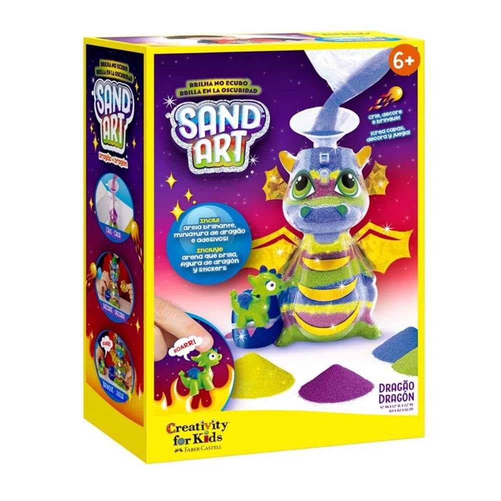 Arte com areia Dragão Creativity for Kids - Faber-Castell