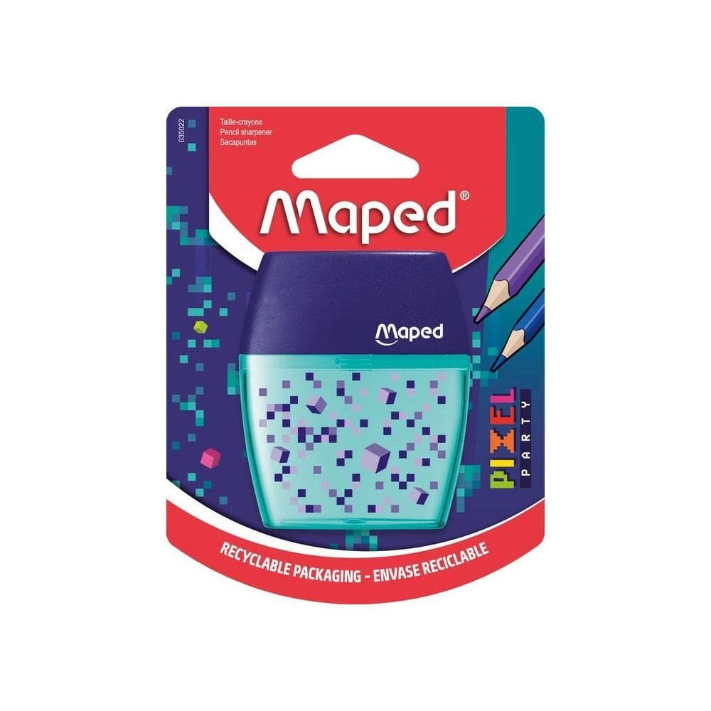 Apontador com coletor Shaker Pixel Party 2 furos - Maped