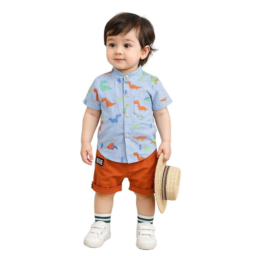 Roupa Mauricinho Conjunto Infantil Temático Menino Azul