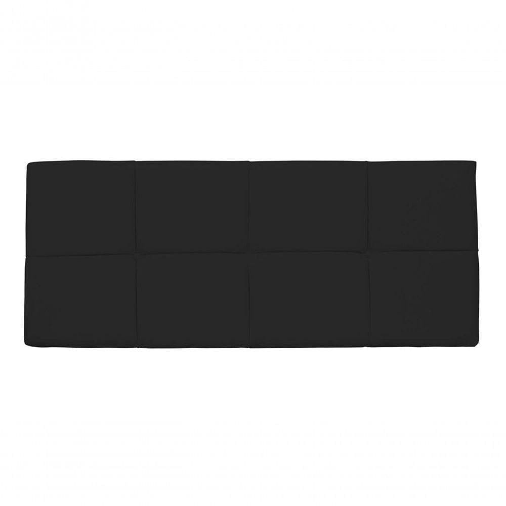 Painel Cabeceira Casal 1,40cm Smf Decor preto
