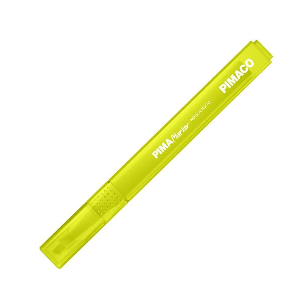 Pincel marca texto Pima Marker Amarelo - Pimaco