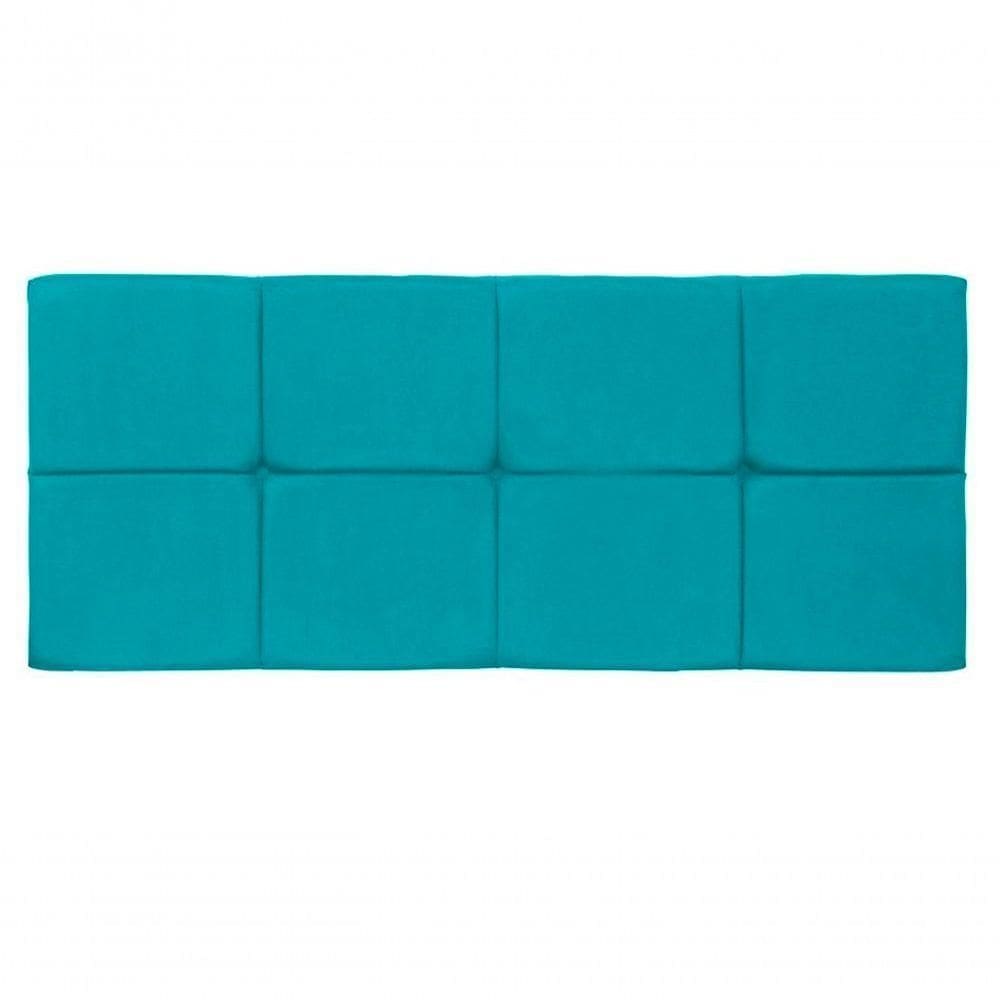 Painel Cabeceira Casal 1,40cm Smf Decor azul Turquesa