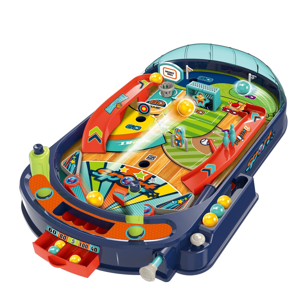 Jogo Fliperama Pinball de Mesa Brinquedo Infantil Maxi Toys