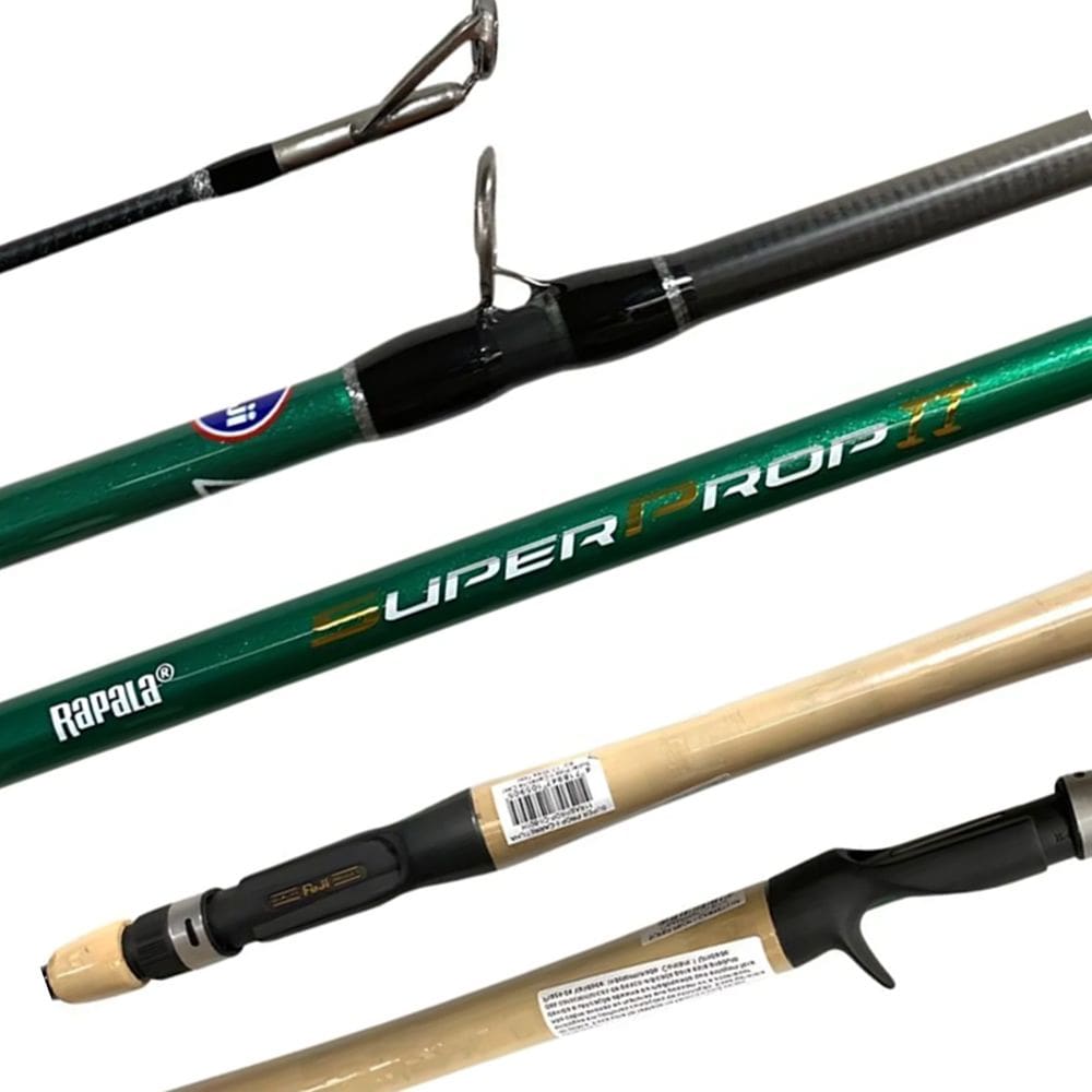 Vara Rapala Super Prop II 1,83m 6`0`` 17-35lb Carretilha 9 Passadores Fuji