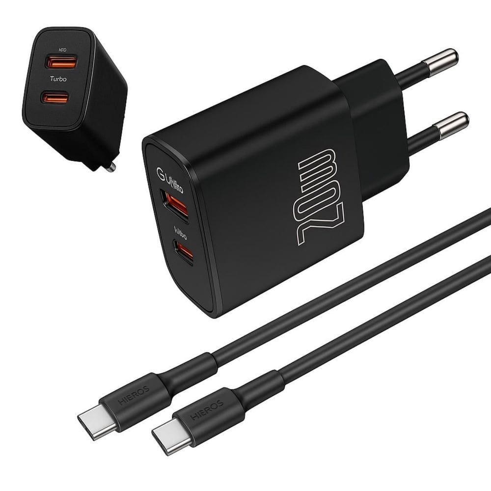 Turbo Fonte Tipo C Para Celulares - Preta E Potente