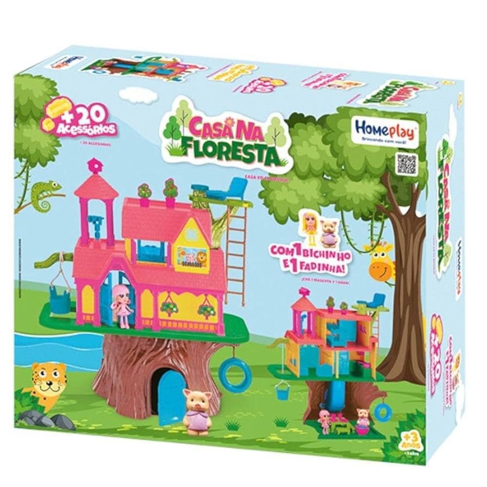 Casinha Da Floresta Na Árvore Com +20 Acessórios - Homeplay