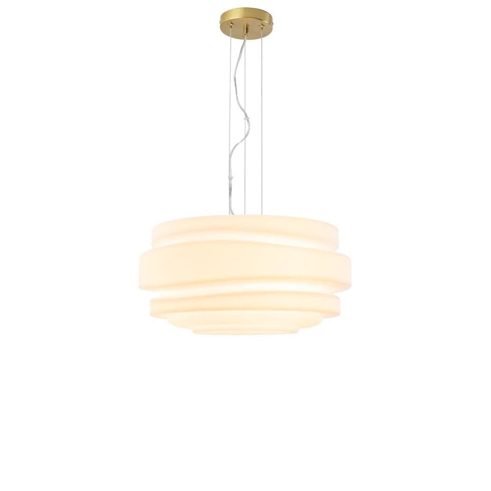 Pendente 45cm X 22cm Cake Bella Iluminação Branco