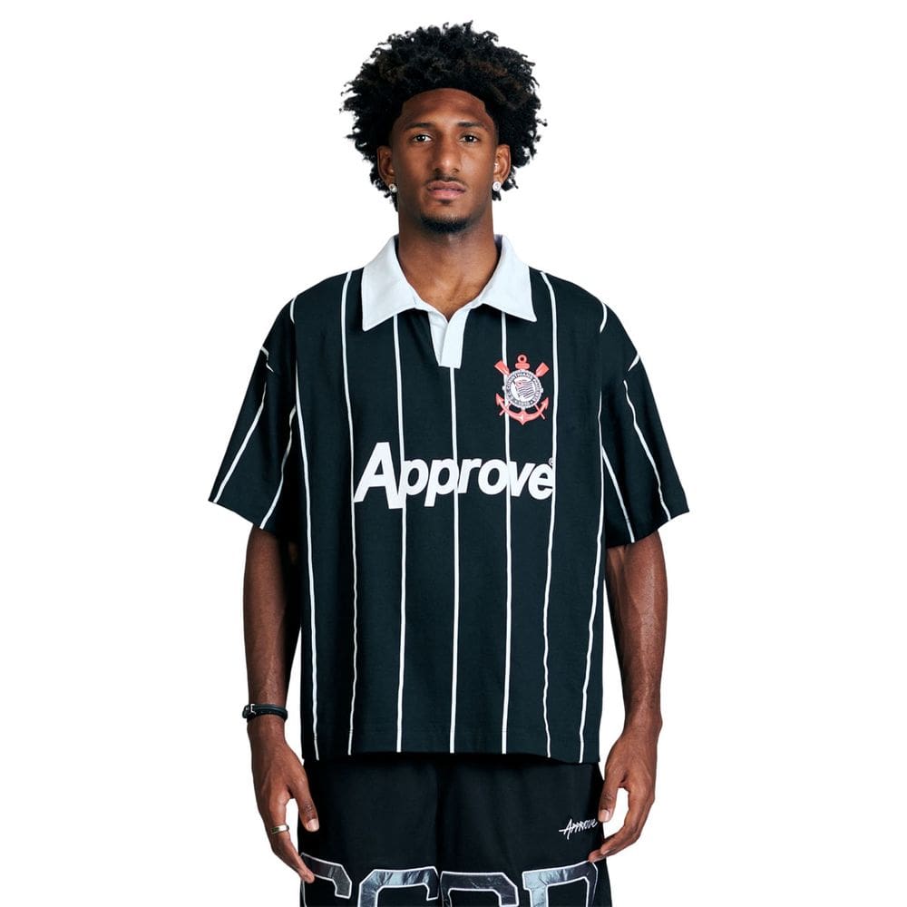 Camisa Polo Approve X Corinthians Retrô Oversized