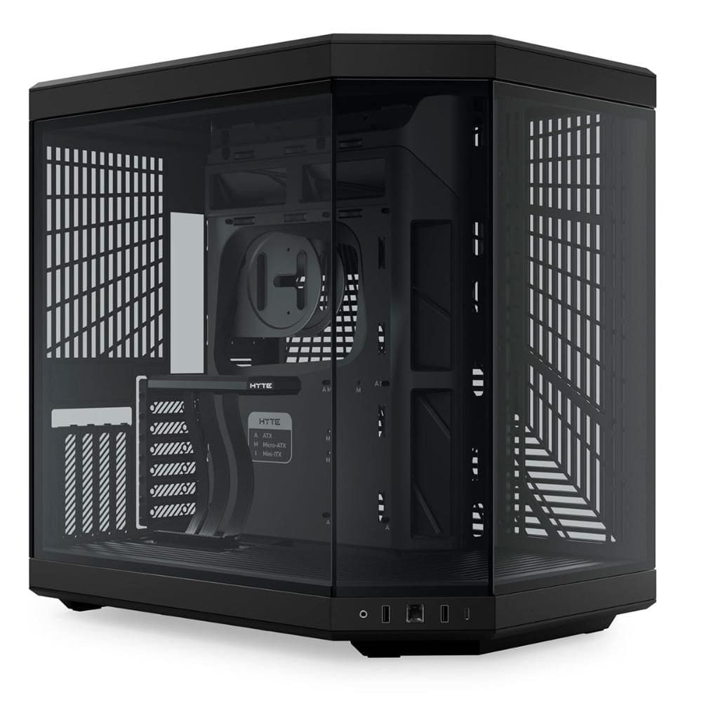 Gabinete Gamer Aquário Hyte Y70 - Até 10 Fans - Cabo Riser Incluso - E-ATX - Preto - CS-HYTE-Y70-B