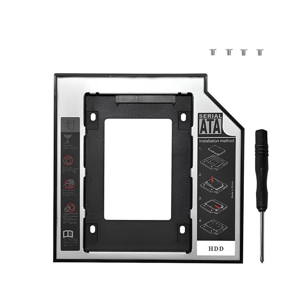 Adaptador Caddy 9.5Mm Segundo Hd Ssd Sata 2.5 Notebook
