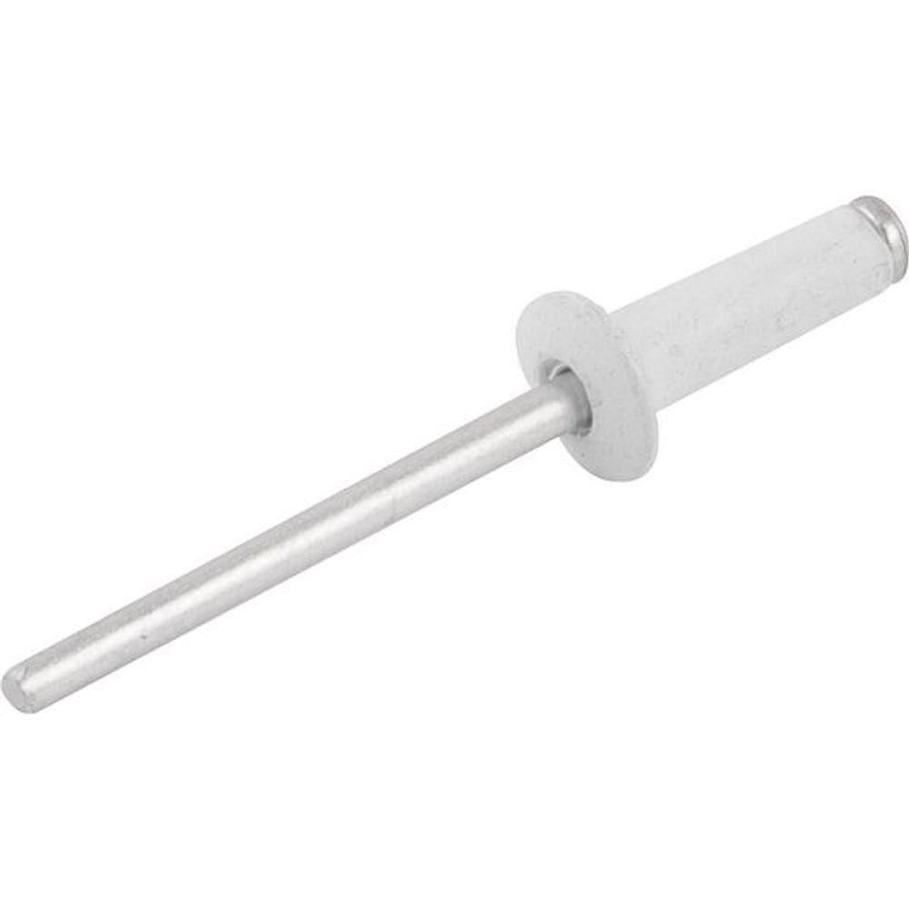Rebite Alumínio Branco 4,0x12,0 Com 100 Peças - Nove54