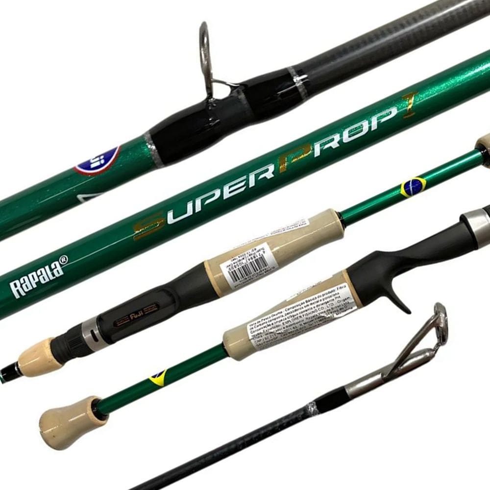 Vara Rapala Super Prop I 1,73m 5`7`` 20-40lb Carretilha 8 Passadores Fuji