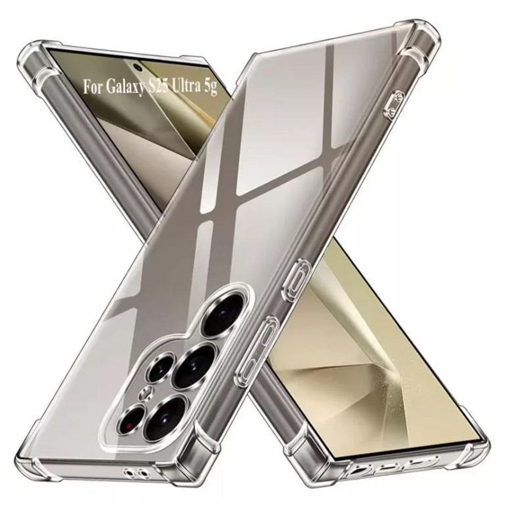 Capa Em Gel Air Cushion Para Galaxy S25 Ultra - Transparente