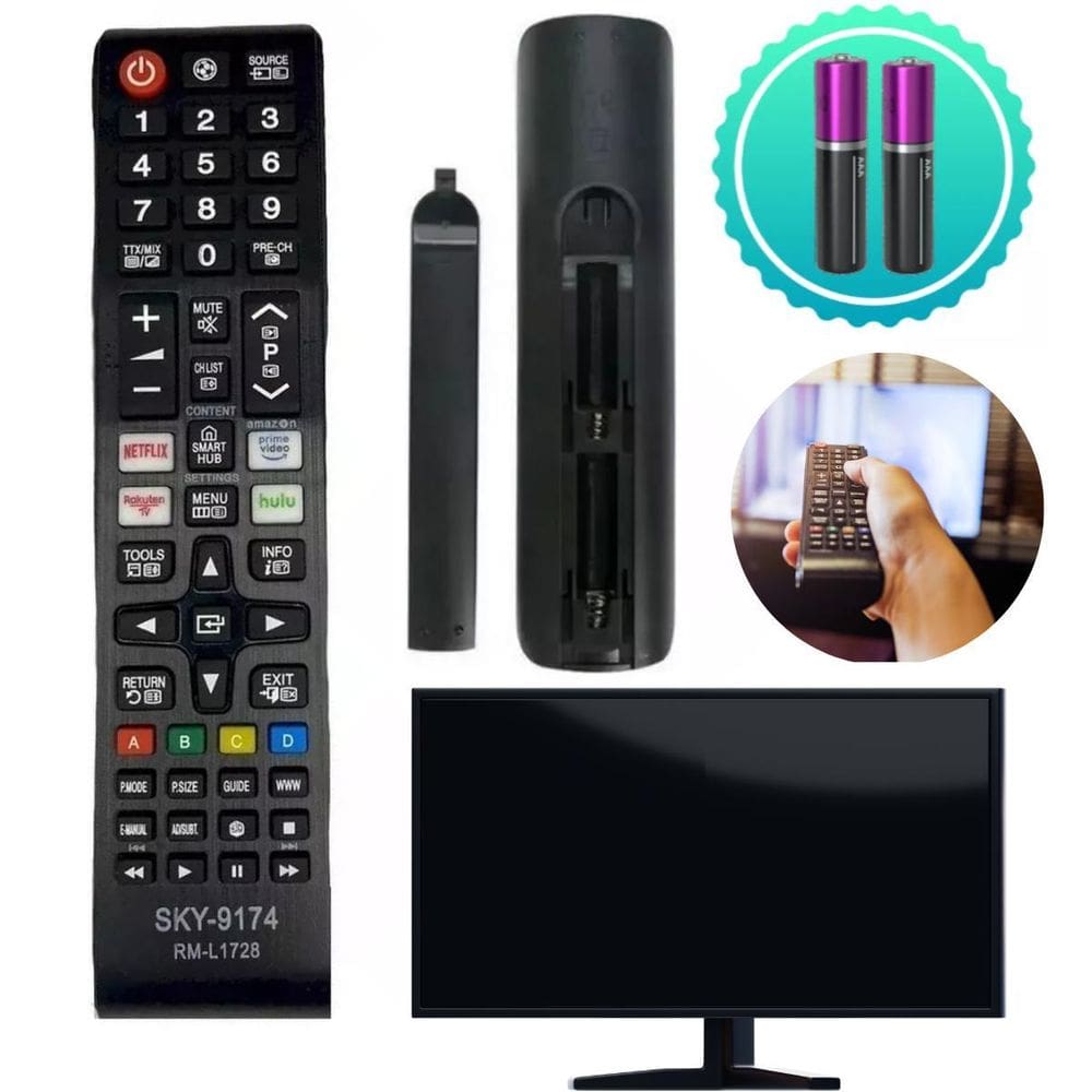 Controle Reposição Para Tv 4K Com Botão Netflix