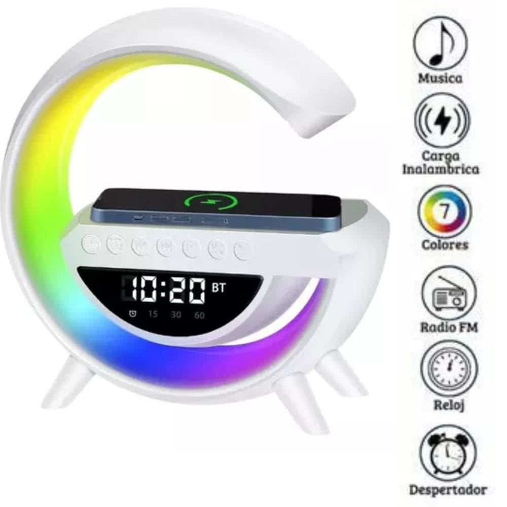 Luminária G Speaker Caixa Som Carregador Prático