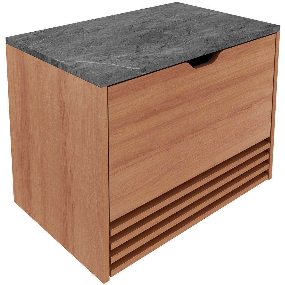 Gabinete de Banheiro 60 cm 1 Porta 1 Gaveta Sâmia