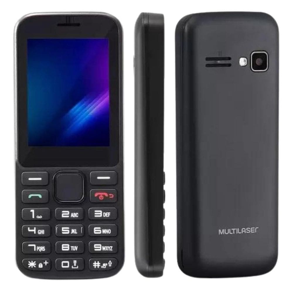 Celular Multilaser Zapp Ii 2,4 Pol 3G 512Mb Preto, P9161