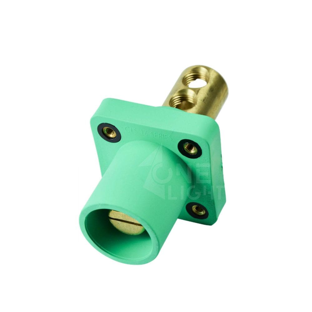 Conector Cam Lock Macho Painel Verde