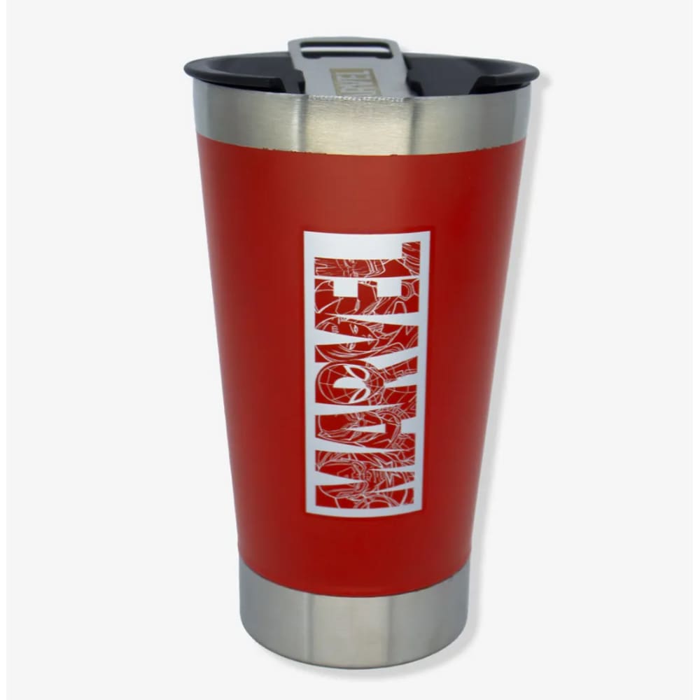 Copo Térmico Opener Marvel com Tampa e Abridor ZonaCriativa