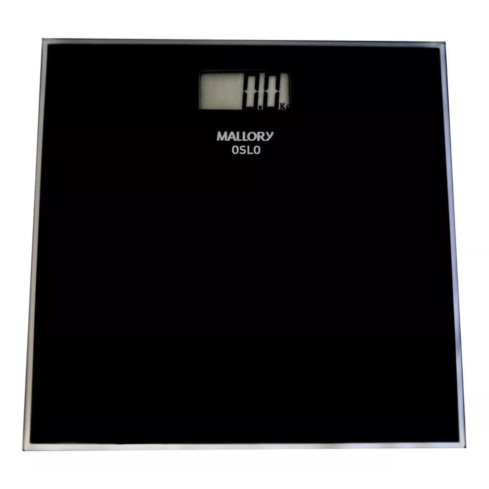 Balança Digital Oslo Até 150kg Super Fina Imperdível Cor Preto Mallory