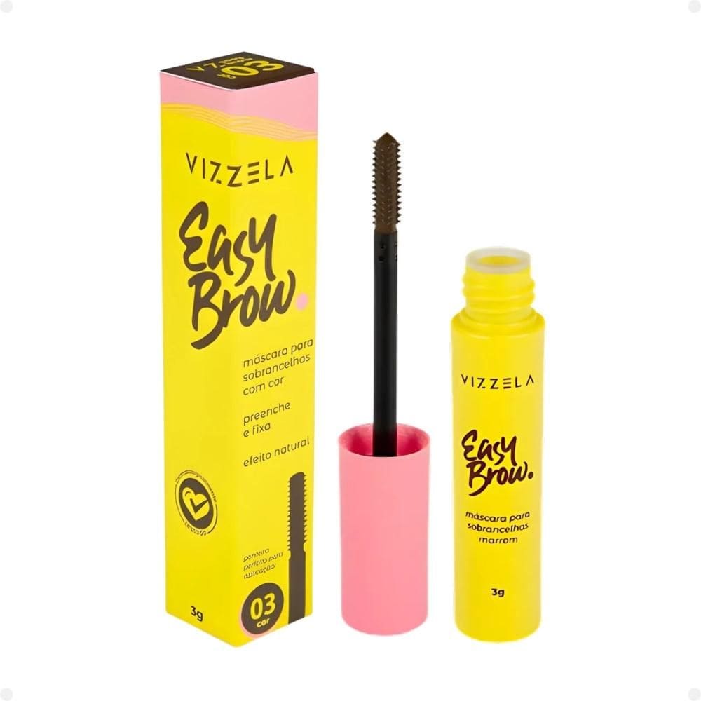 Máscara Para Sobrancelhas Easy Brow Marrom Cor 03