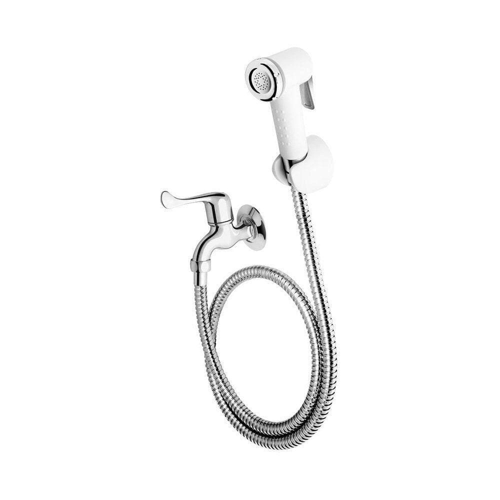 Ducha Higiênica Fame Com Registro Branca Cromada