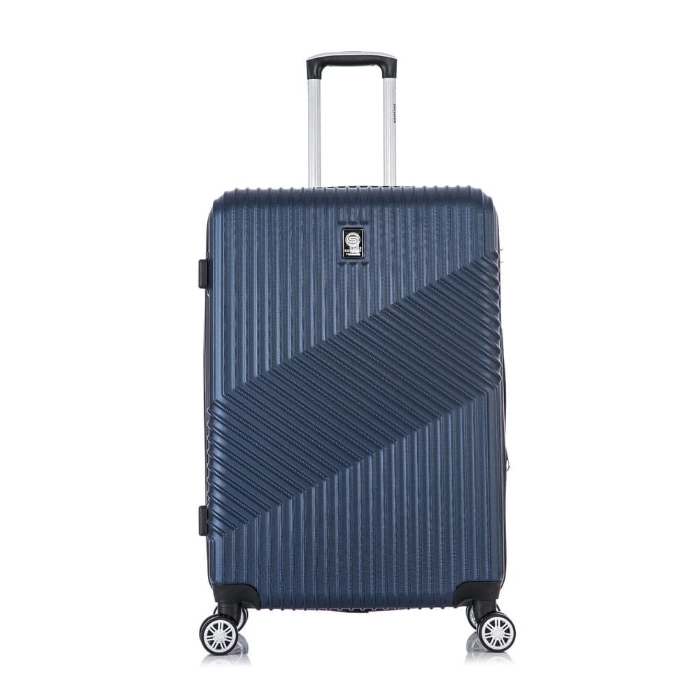 Mala de Viagem Geometric Rigida 360 Azul Marinho Santino