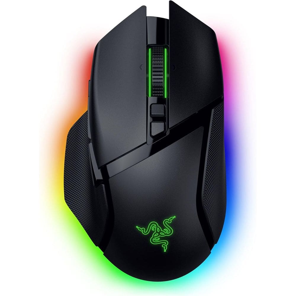 Mouse Gamer Raze Basilisk V3 Pro Wireless - Branco - Preto