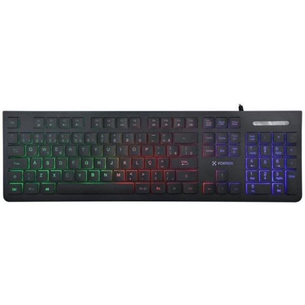 Teclado Gamer Multimídia Fortrek Black Eagle Preto