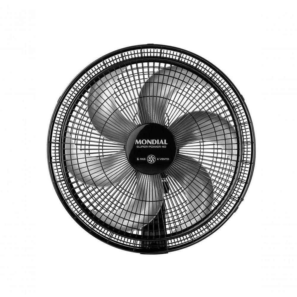 Ventilador Mondial 40cm 6 Pas Vsp40 Preto 110v