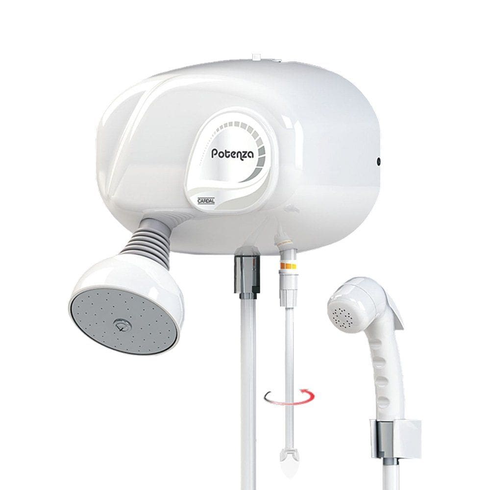 Chuveiro Cardal Potenza Eletrônico Blindado Branco