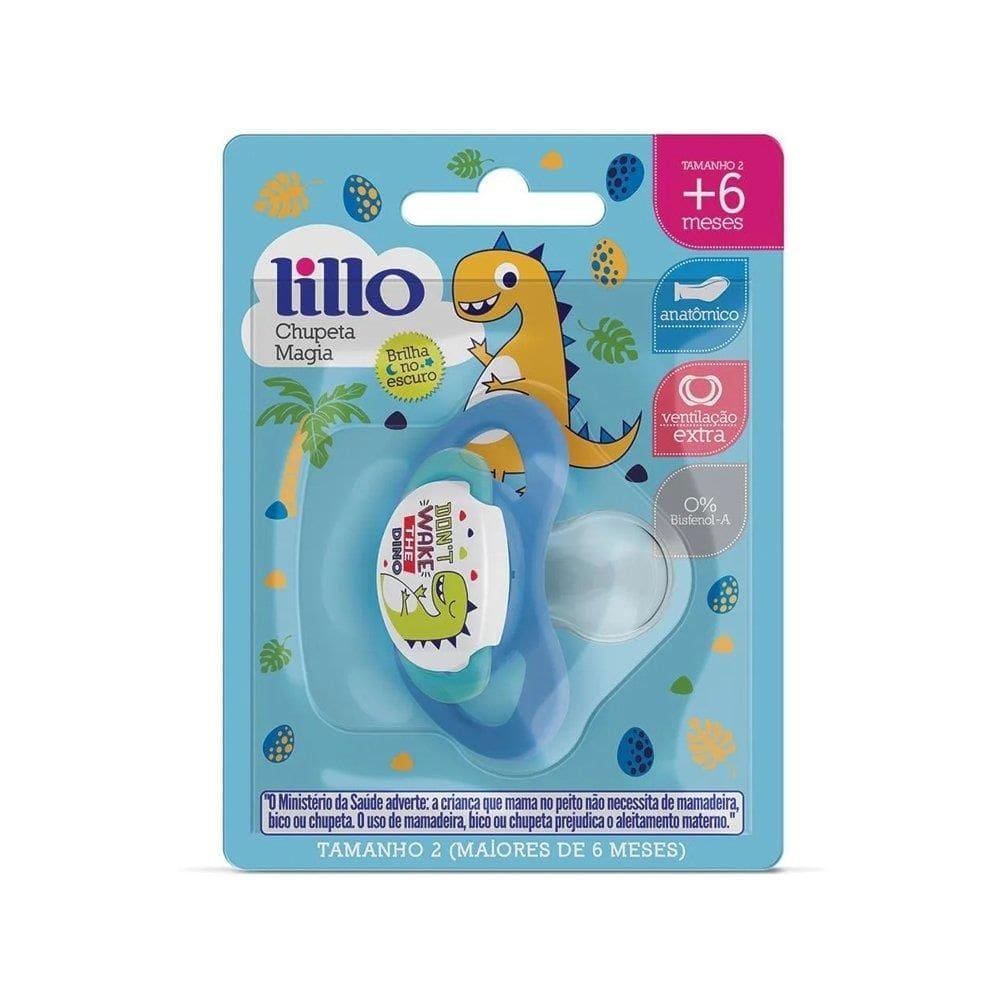 Chupeta Lillo Magia Orto Silicone Tamanho 2 Azul