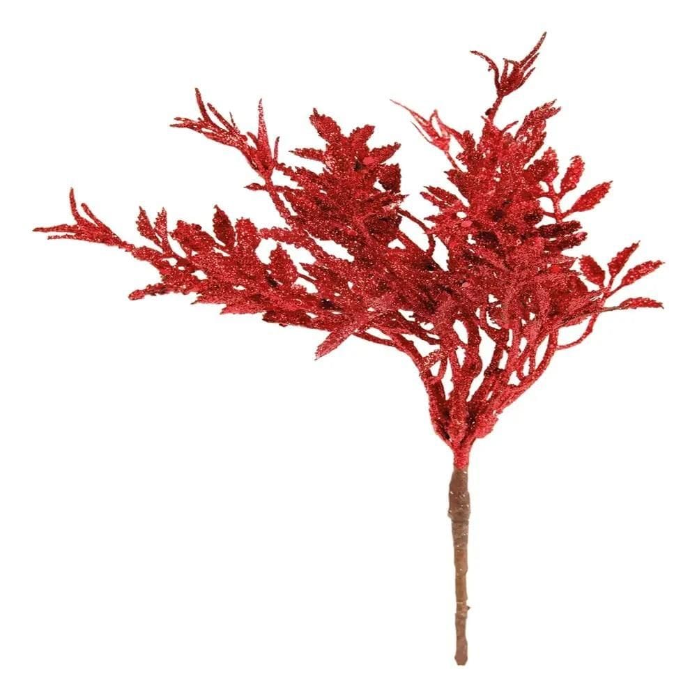 Pick Bela Flor Floral Gliter Sintético 90588Mix
