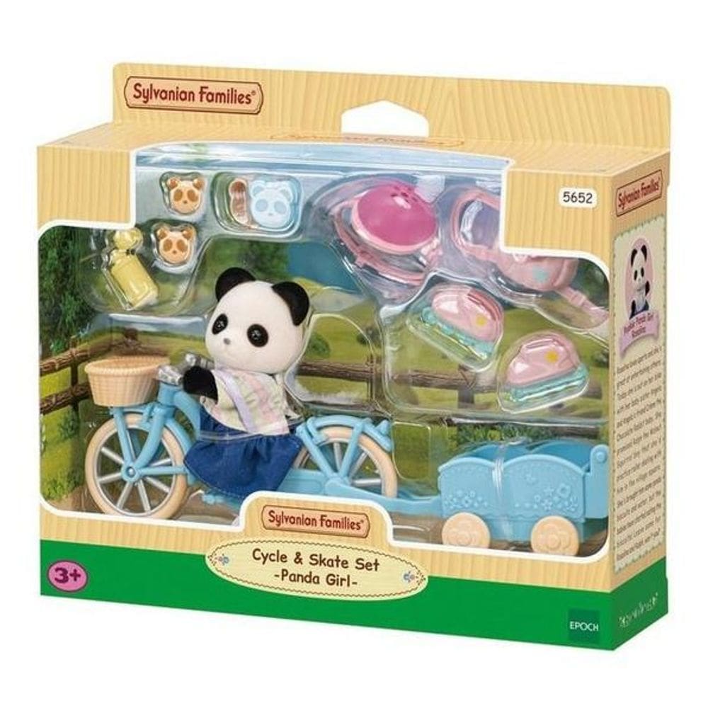 Sylvanian Families Conj Menina Panda Bicicleta E Patim 5652 - EPOCH