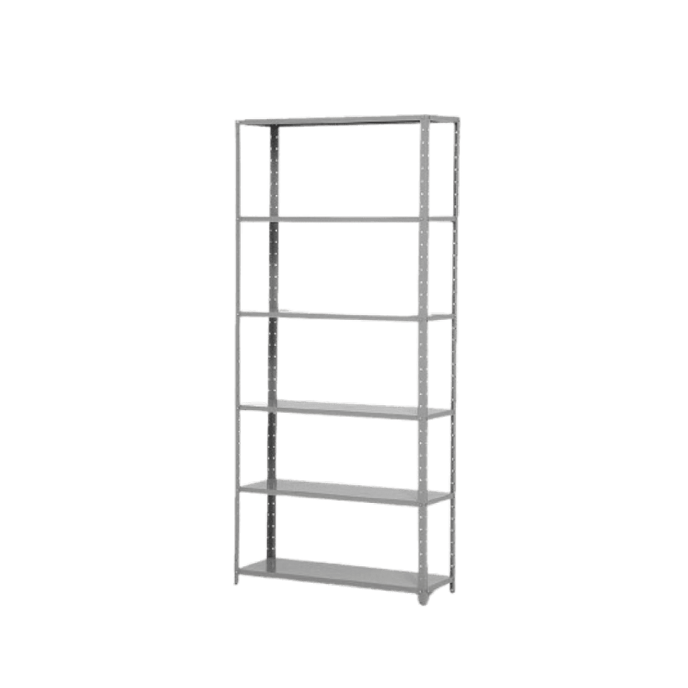 Estante de Aço Leve com 6 Bandejas Reguláveis Cinza 30cm S/A