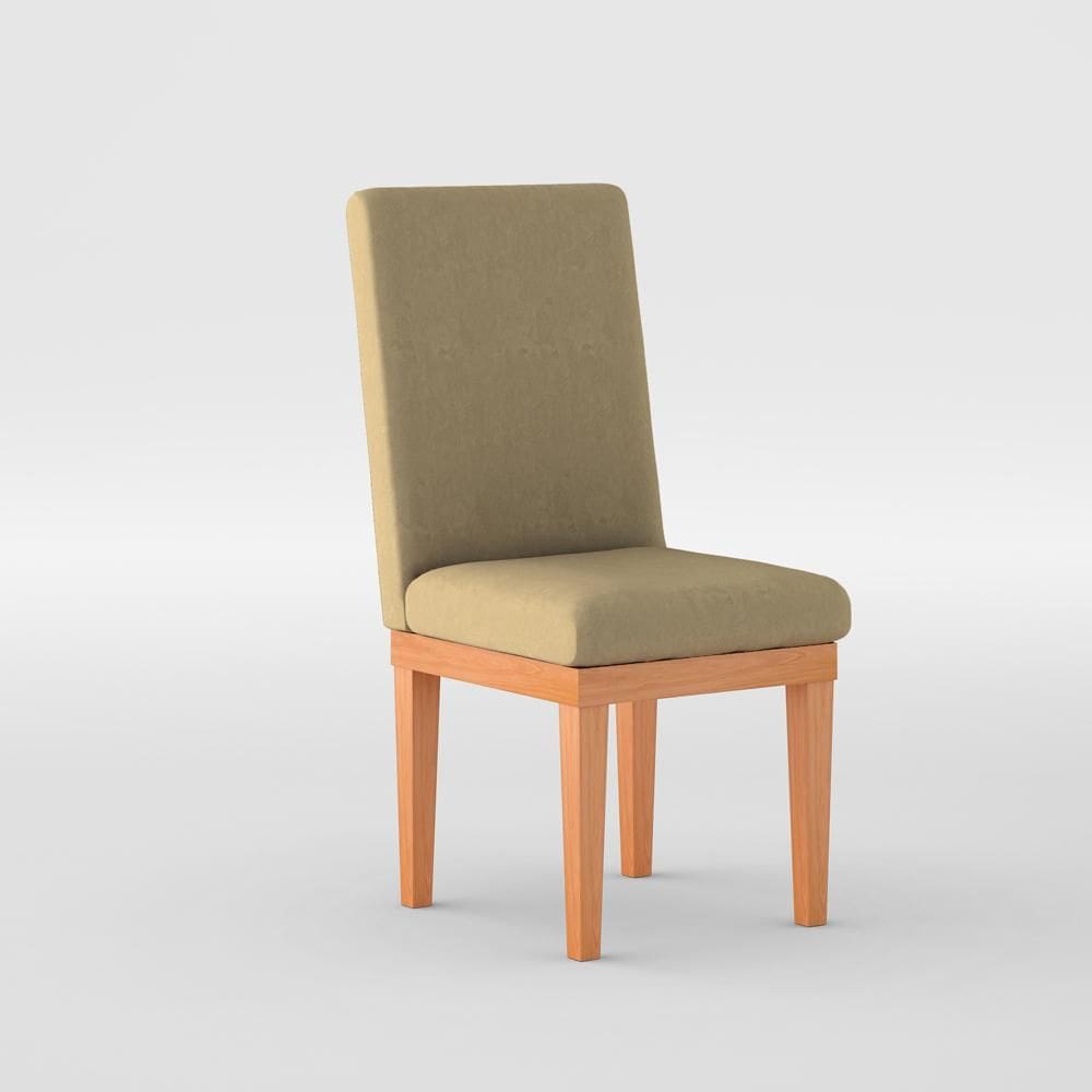 Cadeira de Jantar Estofada em Suede