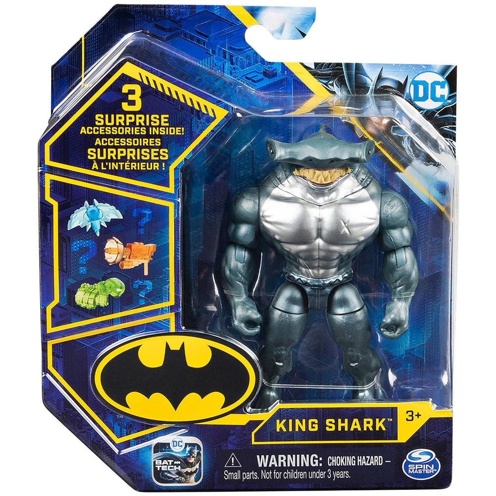 Boneco 10Cm Do King Shark - Batman Dc