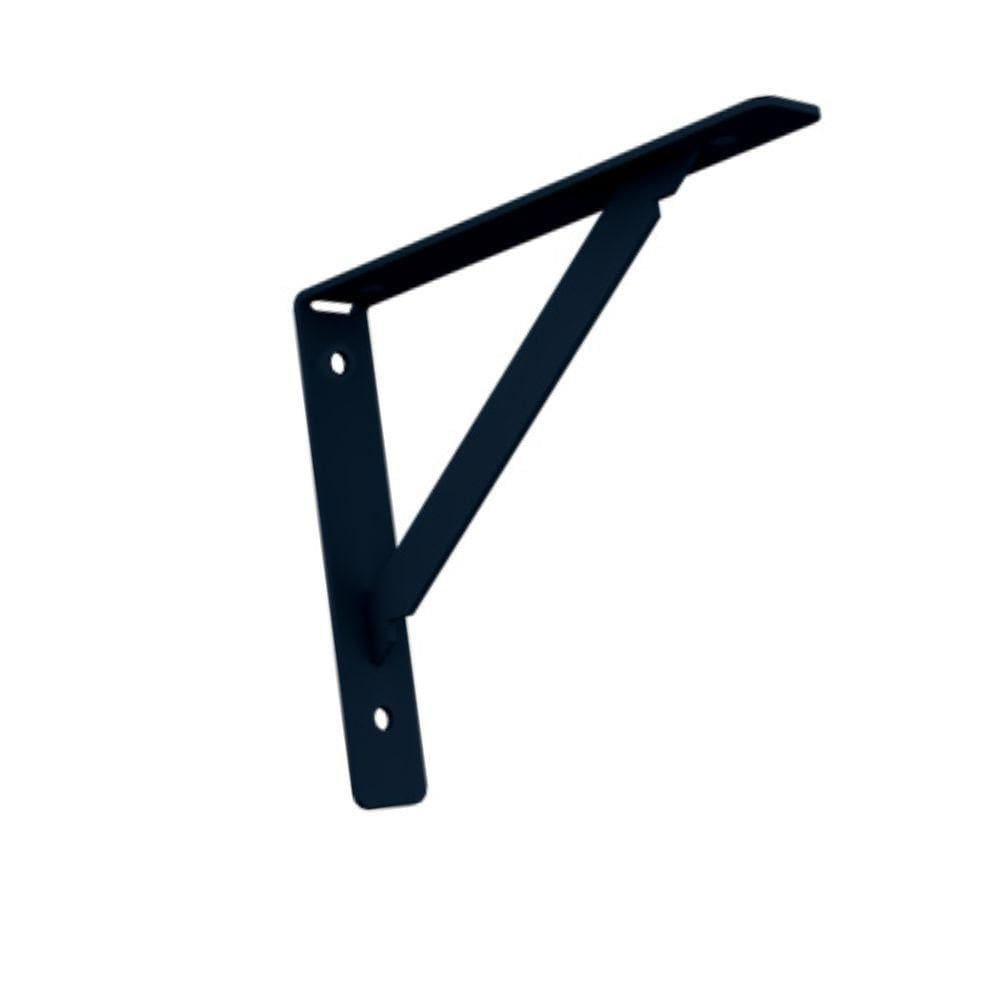 Cantoneira Mão Francesa Preta New 30 Cm Presto Para Estante