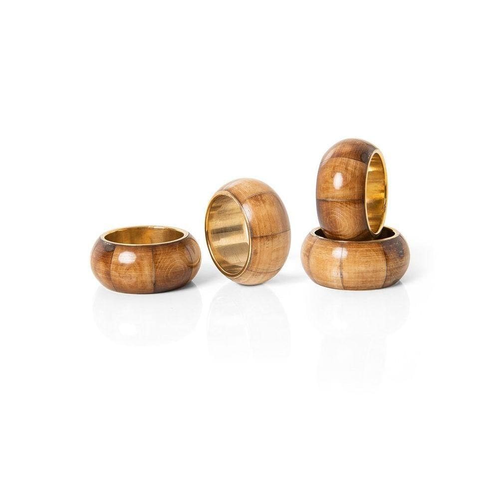 Anel De Guardanapo Copa E Cia 4 Peças Quartzo Citrino