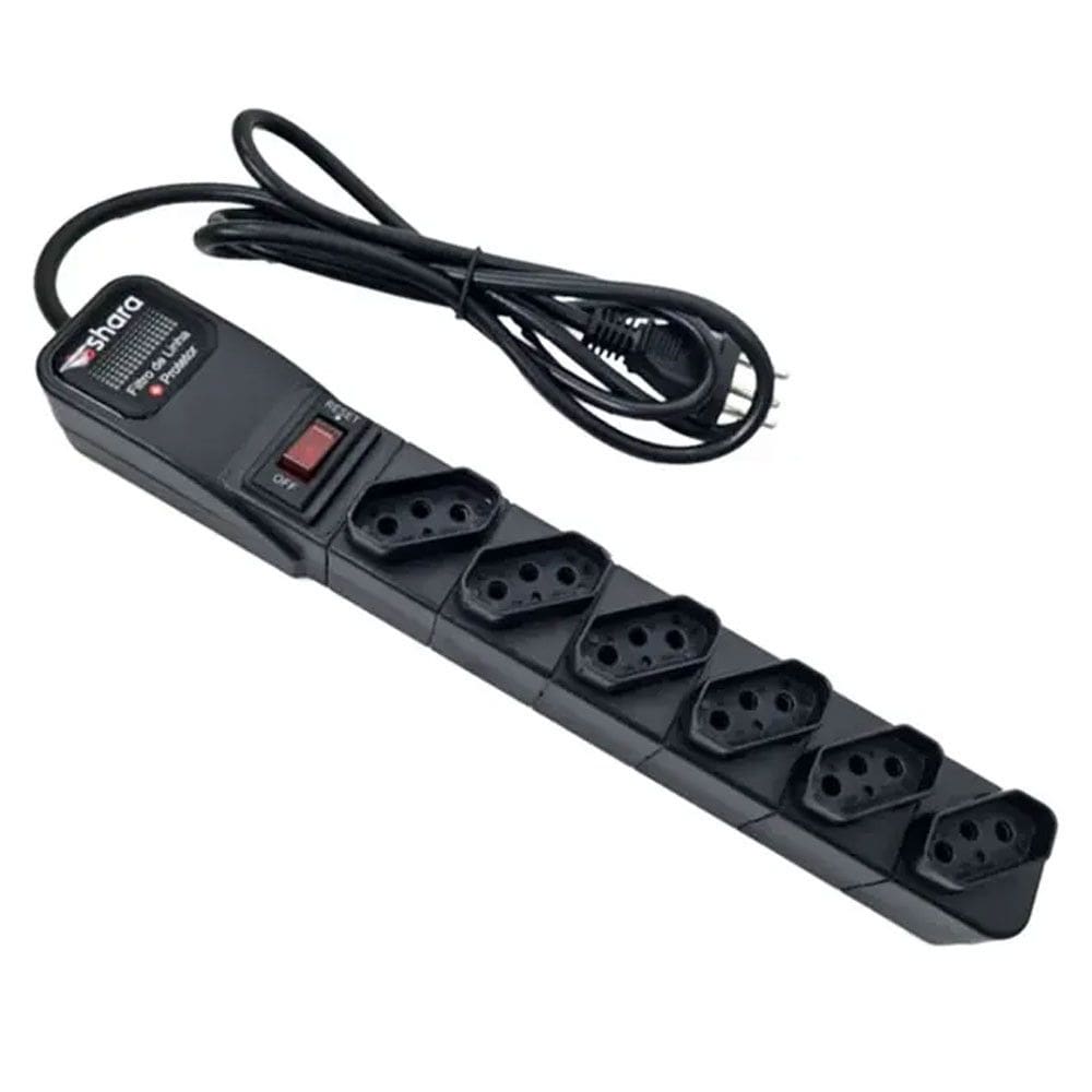 Filtro de Linha 554 6 Tomadas 1,5m TS Shara