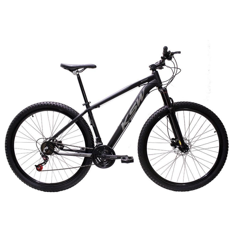 Bicicleta Aro 29 Bike Ksw Xlt 21 Marchas Alumínio Freio A Disco Preto Fos -ad Prata 15