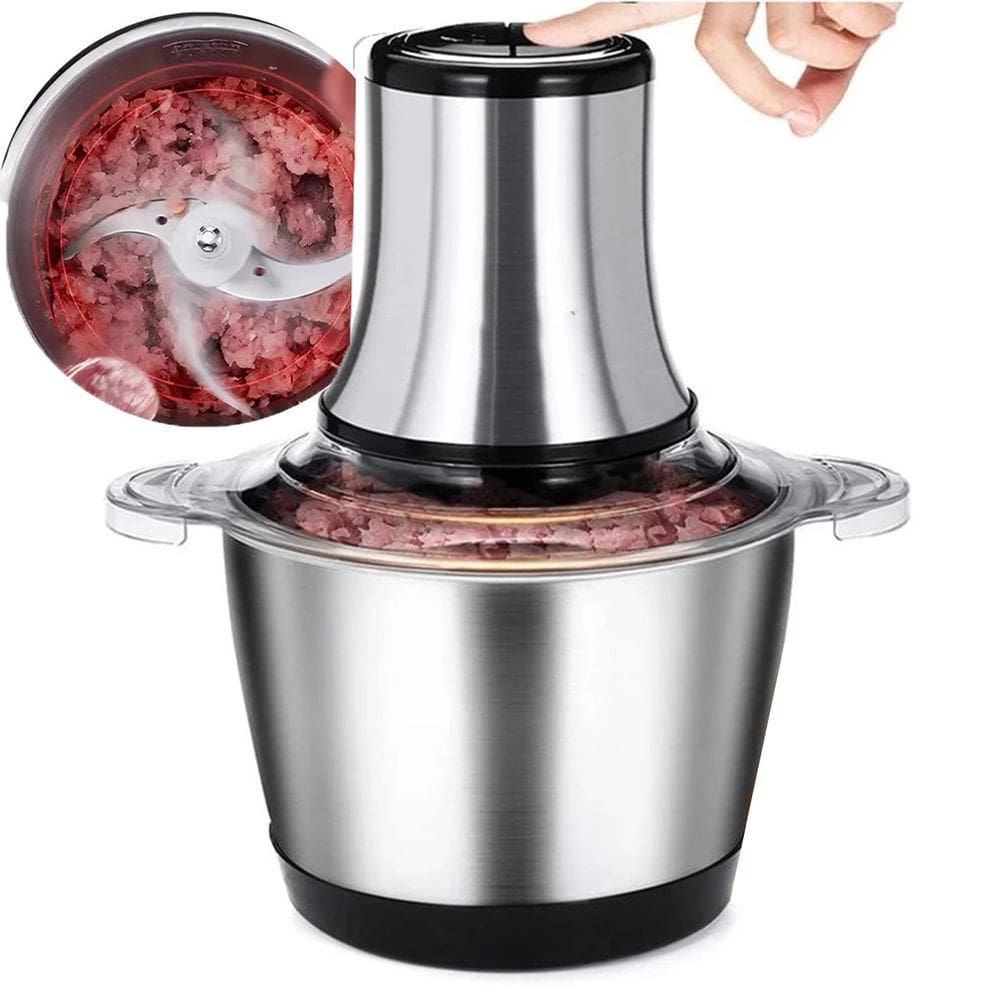 Processador Alimentos Eletrico Triturador Moedor Carne Verduras Legumes Comida Cozinha Tempero Coçao Pratos Restaurante
