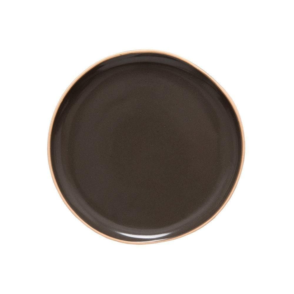 Prato De Sobremesa Copa E Cia Vivant Em Cerâmica Mocca