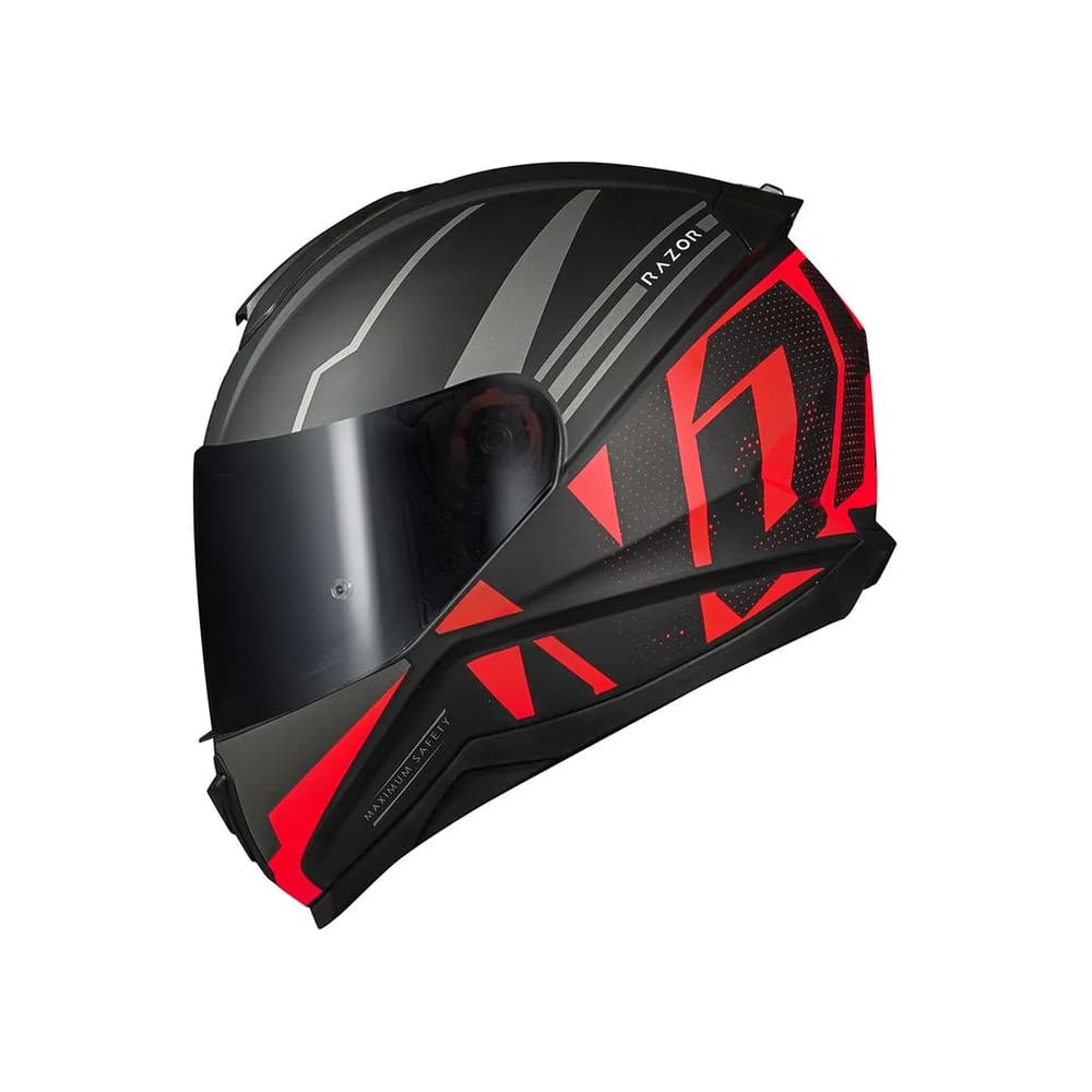 Capacete Norisk Razor Full Matte Black Red (62)