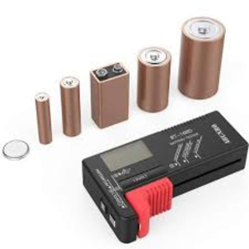 Testador Digital De Bateria Medidor Teste De Carga Pilhas Baterias Universal De 1,5 A 9v Aa Aaa C D