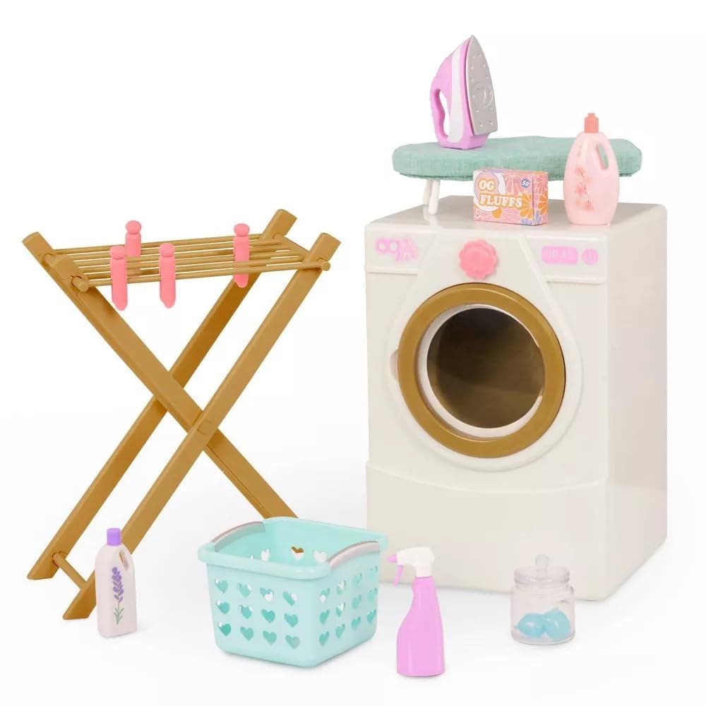 Conjunto de lavanderia Our Generation Tumble & Spin para bonecas de 18 polegadas